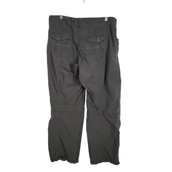 KUHL Pants Womens 14 Regular Green Convertible Hiking Roll Up Capris Pants - Picture 2 of 12